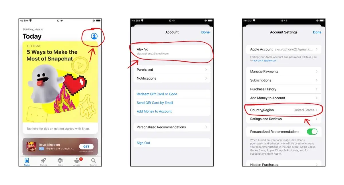 Step 4 - App Store Region