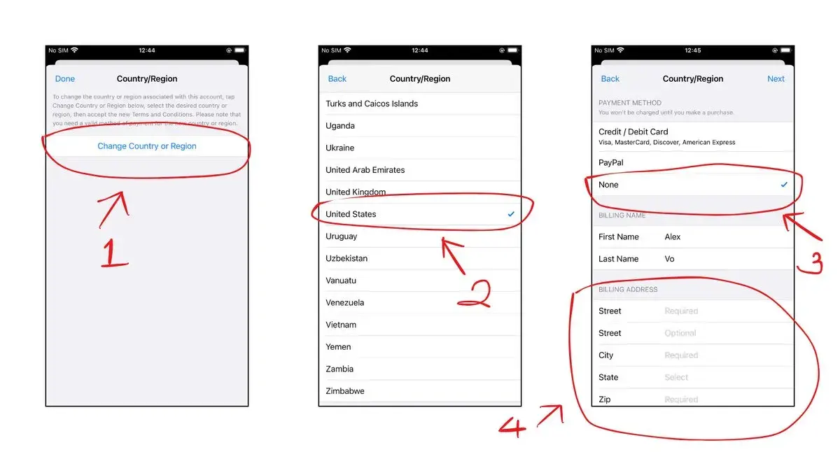 Step 4 - Billing Address