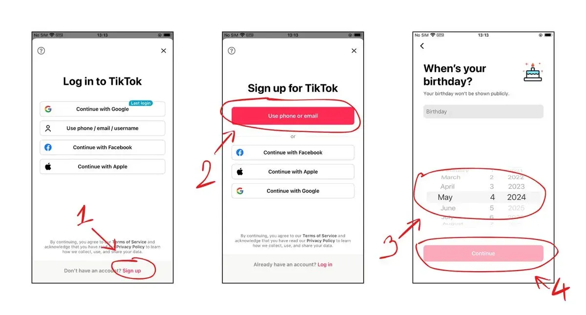 Step 6 - Create TikTok Accounts